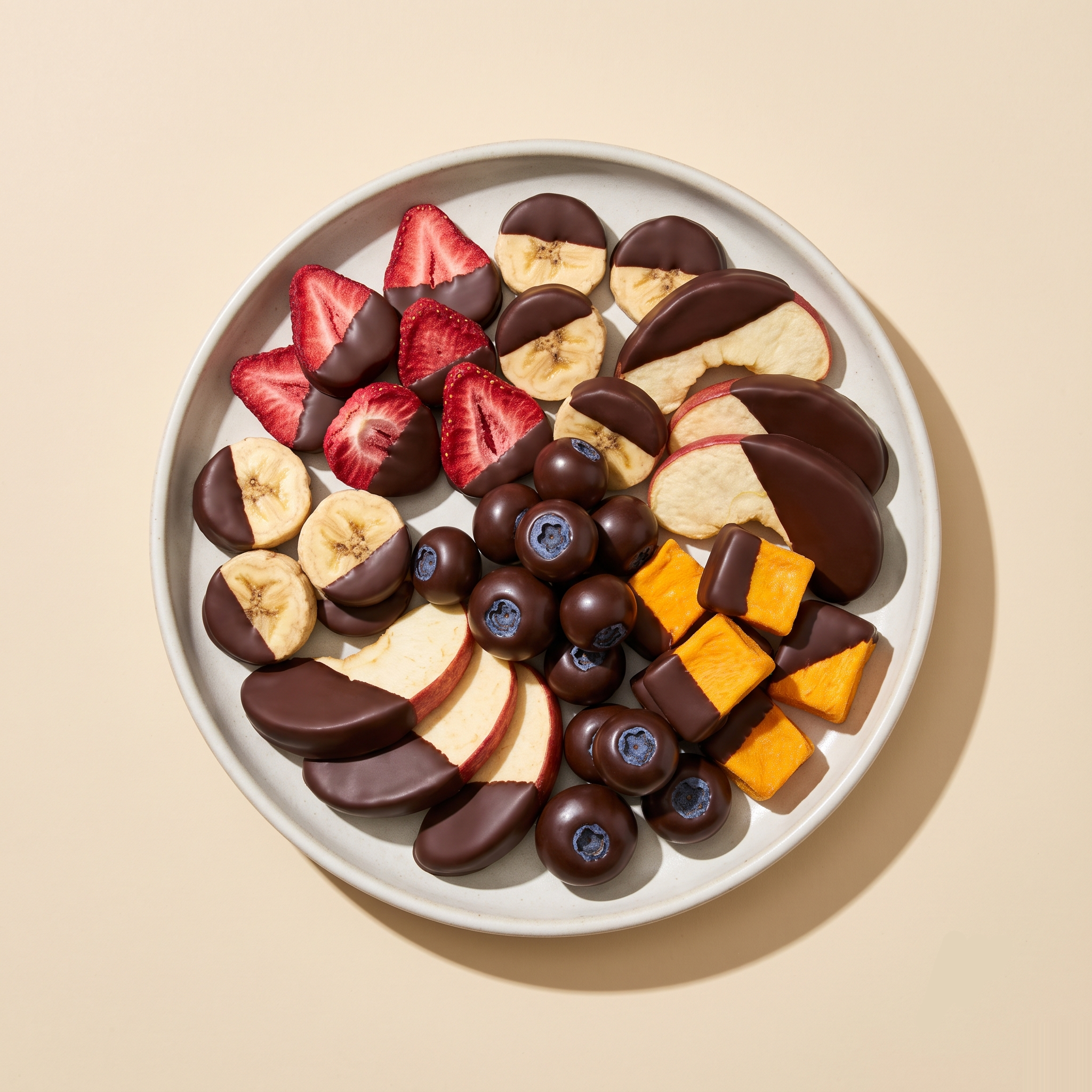 Dippd assortment of chocolate-dipped freeze-dried fruits